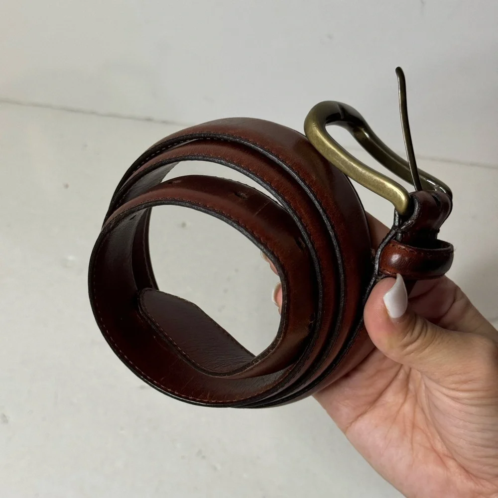 Vintage Coach Brown Leather Belt 36/90 Men’s